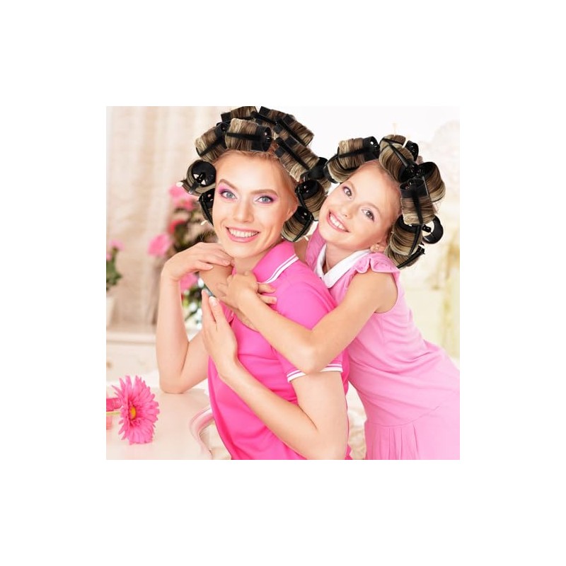 WILLBOND 141 Pieces Hair Rollers Set Include 60 Pcs Plastic