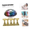 Baluue Professional Nail Art Kit Stand Sturdy Glass Nail Practice