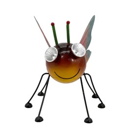 Galt International Rainbow Butterfly Metal Garden Statue w/Solar LED Lights Yard, Patio, Lawn and Garden Decor and Ornament, Outdoor and Indoor Statue