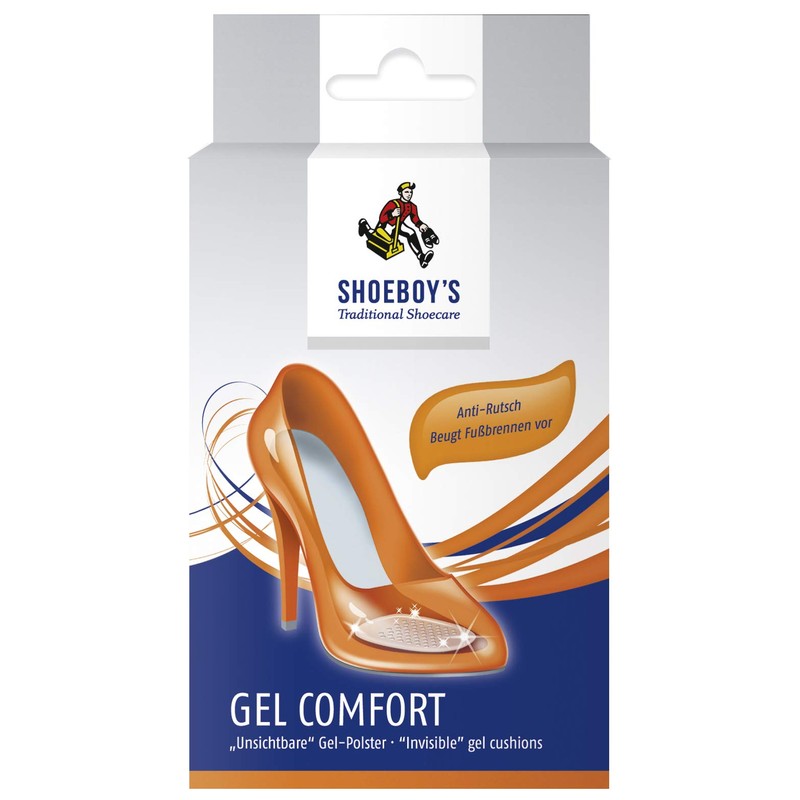 Shoeboy's Gel Comfort - rutschfestes, dünnes Gel-Polster für sicheren Halt,