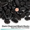 GASPRO 15lb Black River Rocks for Landscaping Outdoor, Polished Black