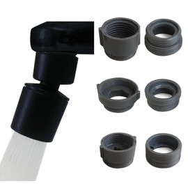Rotating Faucet Aerator Extender,Nozzle Faucet Adapters, Universal Splash Filter Kitchen Tap Extension, Kitchen and Bathroom Sink Faucet Replacement (Matte Black)