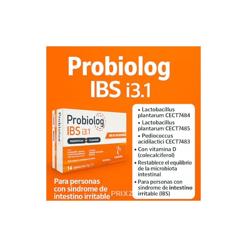 IBS Suplemento con probióticos y prebióticos Alivia síntomas de intestino