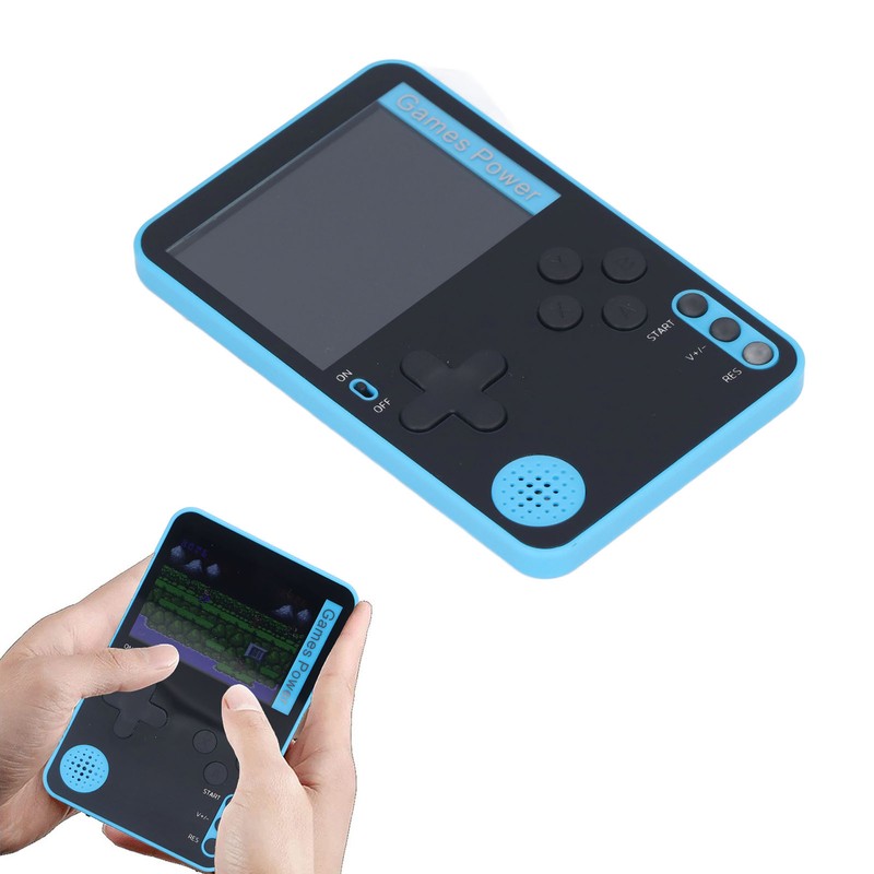 Blue Handheld Game Console Retro Portable Game Player Video Games