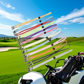 Hehglng 5 Pcs Multicolored Adjustable Hat Strap Clips Elastic Hats Removable Chin Cord, Windproof Hat Anti-Lost Cap Strap Clips for Golfing Boating Fishing Hat Outdoor, Fishing Hats (5 Colors)