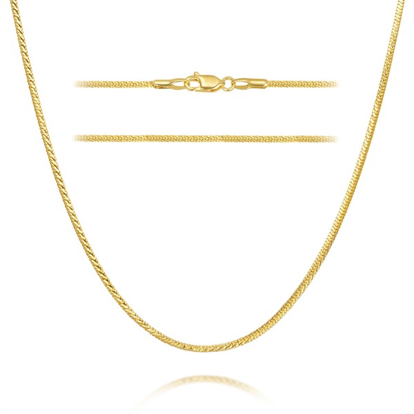 JUHEPROKIT 14K Gold Chain for Men Women 14K Gold Necklaces