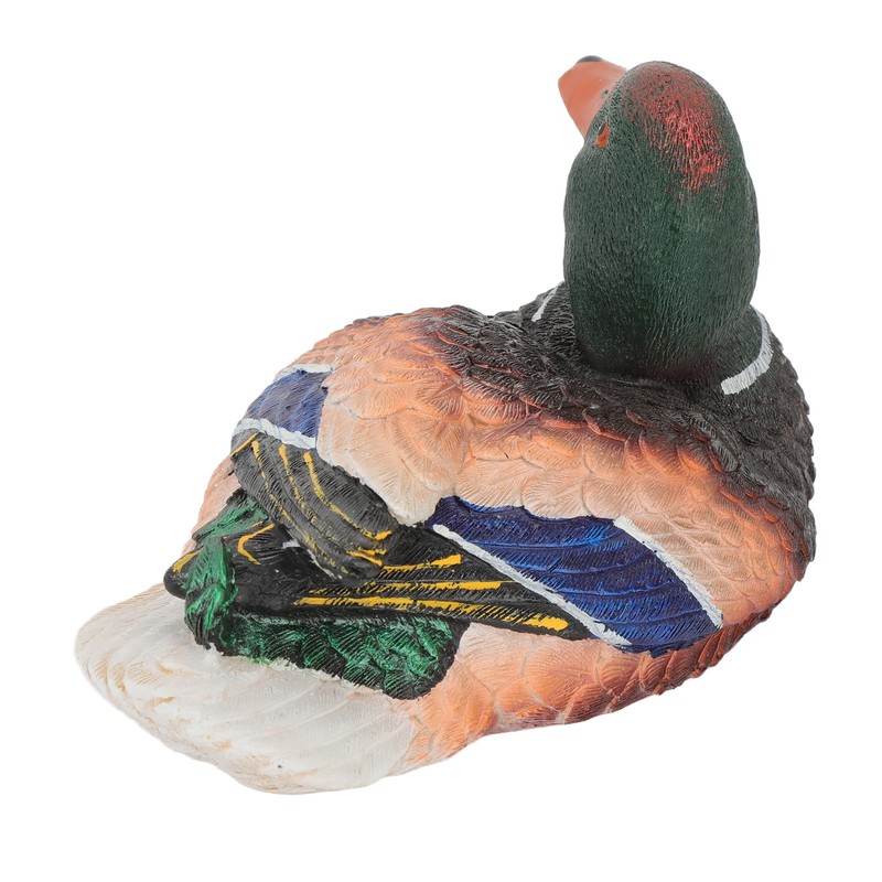 Simulation Water Floating Duck Sculpture Ornament Synthetic Resin Artware Fountain