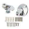 Car Sun Visor Support Brackets with Screw Bushing Chrome Plating