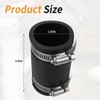 Flexible PVC Pipe Coupling with Rubber Hose Clamps for Flex