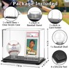Acrylic Display Case Box for Baseball and Cards, Dual Baseball