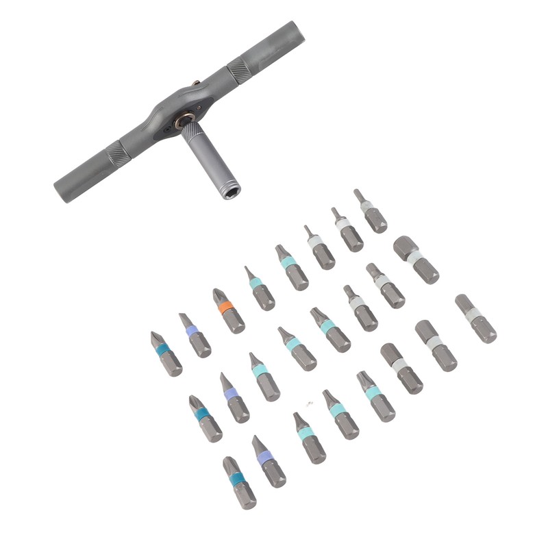 Ratchet Screwdriver Set 24-in-1 Bit Multipurpose Repair Tool Manual Hardware