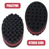REBECASKYENS 2-Pack Curling Sponges (14.5*9.5*5cm), Black, Wavy Sponge for Curly,
