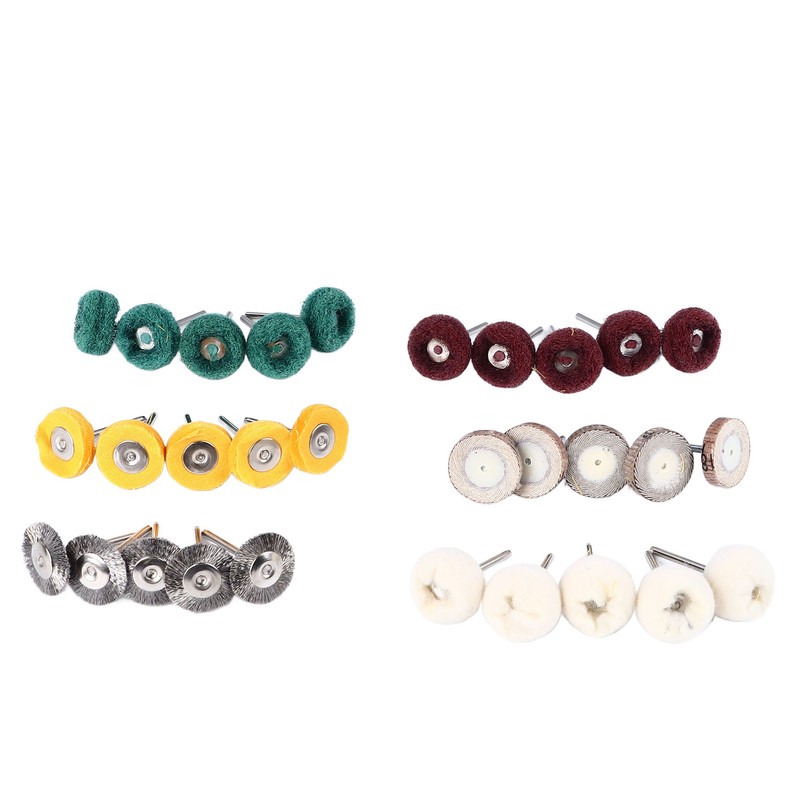 30Pcs Polishing Buffing Wheel Kit Metal Rust Removal with 0.4cm