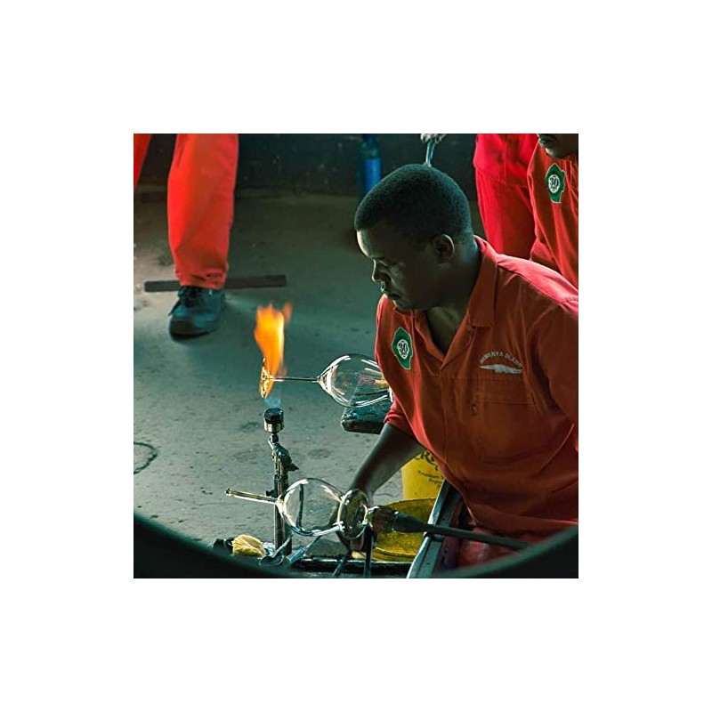 Small Handmade Recycled Glass Angel Figurine by Ngwenya Glass UK