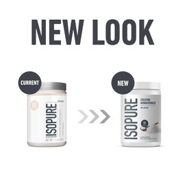 Isopure 100% Pure Creatine Monohydrate Powder, Sugar Free, Unflavored, 5g Creatine Monohydrate Per Serving, 1.1 Lbs, 100 Servings (Packaging May Vary)