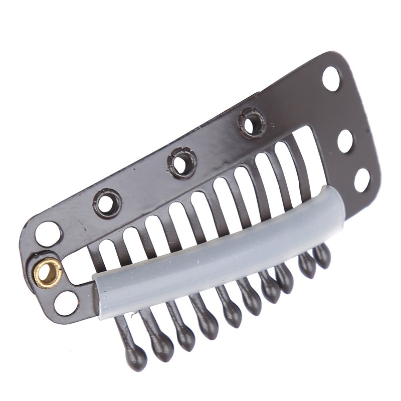 100pcs 10 Teeth Wig Clip Stainless Steel DIY Hairpiece Snap