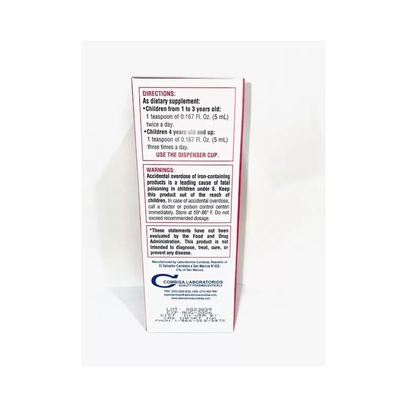Vitamins Hierro + ComplejoB Syrup ( 8 oz )