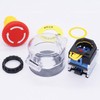 TWTADE / 22mm 1 NC 1 NO Red Mushroom Latching
