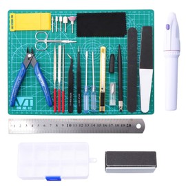 26PCS Gundam Model Tools Kit, Craft Set Model, Basic Tools Hobby for Gundam Model Building Repairing and Fixing with a Plastic Box