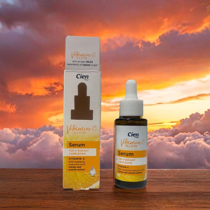 Cien Vitamin C Glow Serum - 98.8% Natural Ingredients, Hydrating