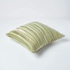 HOMESCAPES Cotton Chenille Tie and Dye Cushion Cover Green 45