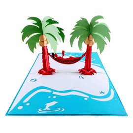 iGifts And Cards Funny Man Relaxes on Beach 3D Pop Up Greeting Card – Calm, Laughter, Happy, Cheer, Sunshine, Vacation, Birthday, Retirement, Father’s Day, BFF, Just Because, Miss You, Congratulations