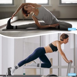 Hromec Pilates Socks with Grips for Yoga, Barefoot, Ballet, Barre, Hospital Non Slip Anti Skid Socks for Women and Men