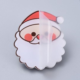 Airssory 20 pcs Christmas Santa Claus Acrylic Brooches Cute Xmas Badge Lapel Pins for DIY Clothes Backpack Hats Jackets Crafts Embellishments