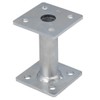 Heavy Duty Postfoot Silver Galvanised Post Base Support for Pergola
