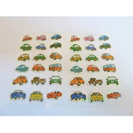 Fun Vehicle, Car, Stickers for Kids, Children. Labels for Party Bags, Scrap Books, Decoration. Fun Stickers