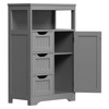 Segawe Bathroom Floor Cabinet Side Storage Organizer with 3 Drawers