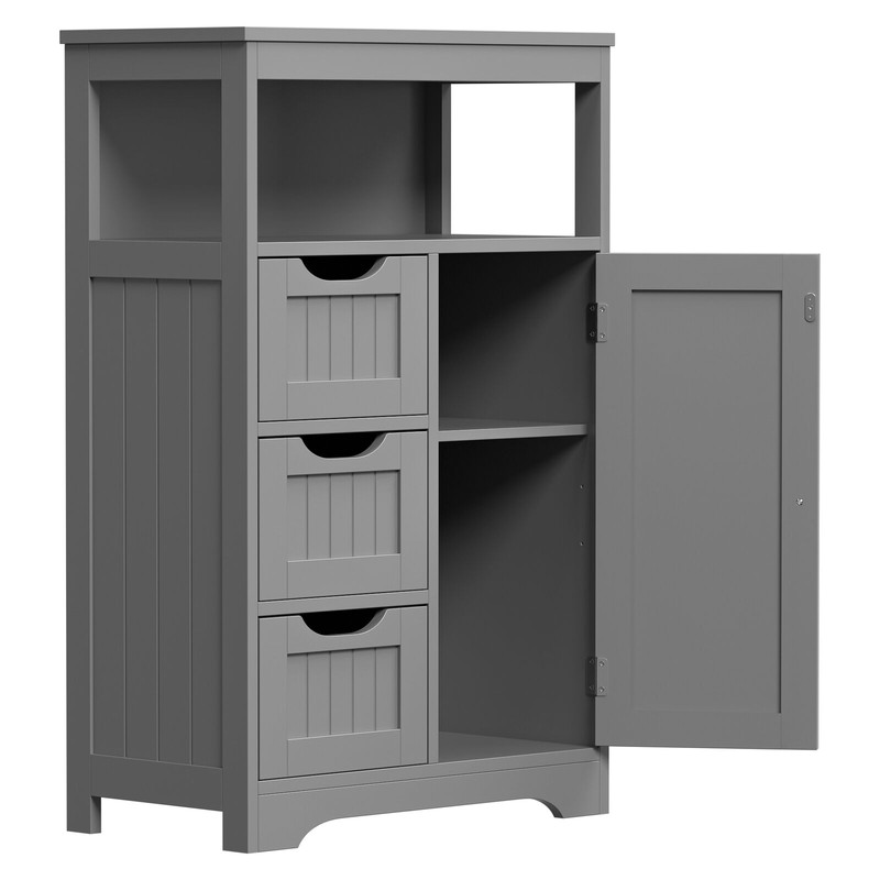 Segawe Bathroom Floor Cabinet Side Storage Organizer with 3 Drawers