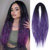 Sangtok Hair Extension, 24 inch DE Ombre Purple Thin 0.6cm
