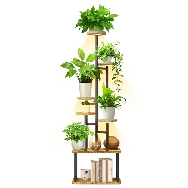 Vsoke 62" Plant Stand with 4 Full Spectrum Grow Lights,