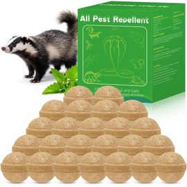 24 Pack Skunk Repellent Outdoor - Raccoon Repellent for Indoor Outdoor, Natural Peppermint Oil Mole Repellent Safe for Pets & Kids Repels Skunk Raccoon