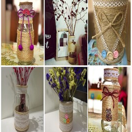 Burlap Ribbon, 10M Woven Rustic Hessian Jute Burlap Fabric Ribbon Table Runner Wedding Decor(15cm)