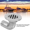 Durable Boat Floor Drain 316 Stainless Steel Marine 90 Degree