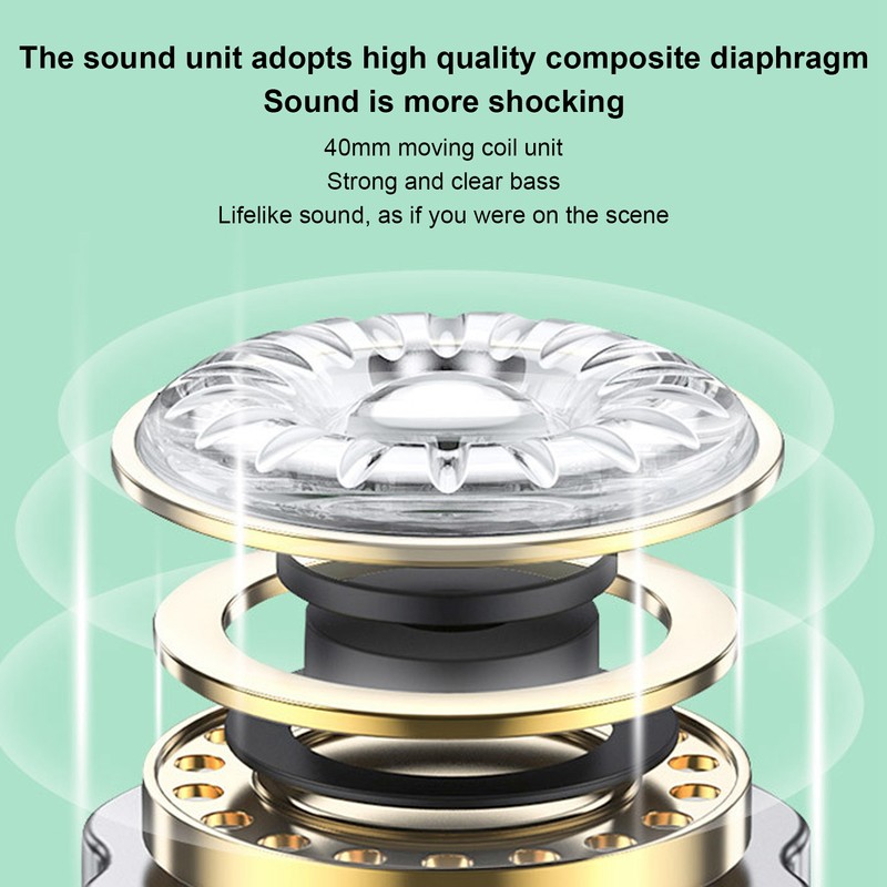 Bluetooth Headset Noise Reduction Foldable Over Ear Wireless Headphone with