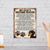 Shawprint MY DOG'S BEDTIME PRAYER RETRO STYLE METAL TIN SIGN/PLAQUE