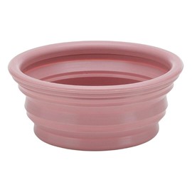 HEVEA Bowl on The go for Dogs, Foldable, Collapsible Water Bowl for Dogs. Made from Non-Toxic, Plastic-Free, BPA-Free and PVC-Free Natural Rubber. Old Rose Holds 10oz.