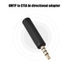 3.5mm OMTP to CTIA Two-Way Mutual Conversion Earphone Adapter for