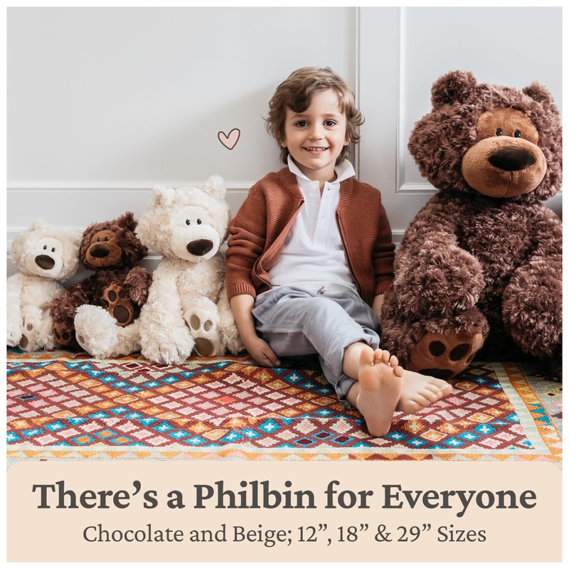 GUND Jumbo Philbin Teddy Bear, Large Teddy Bear, Stuffed Animal