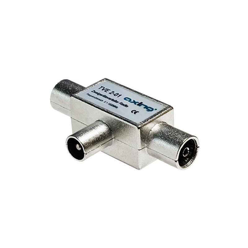 Axing TVE 2-01 2-Way Radio Splitter with Coax Connectors (0.1-1006