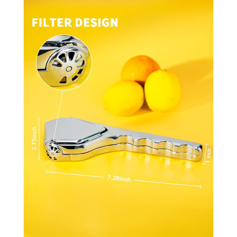 Bagrox Lemon Squeezer, Stainless Steel Lemon Juicer, Manual Juicer for