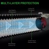 iPower Flexible 12 inch 25 Feet Aluminum Ducting 4 Layer