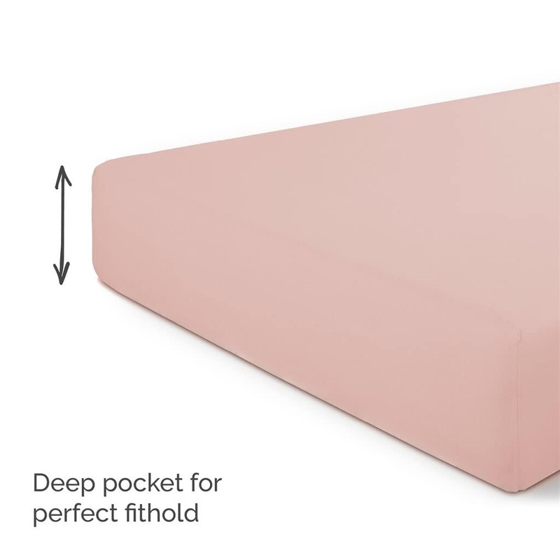 Walra Fitted Sheet 90 x 220 cm, 100% Cotton Fitted