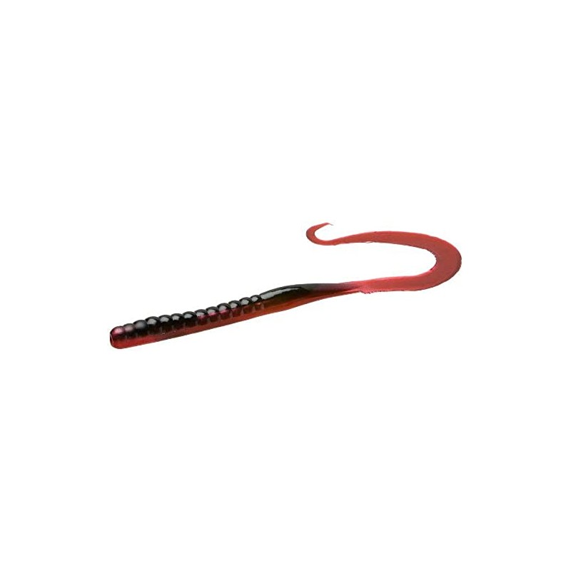 Zoom mag II Worm, 9", Red shad