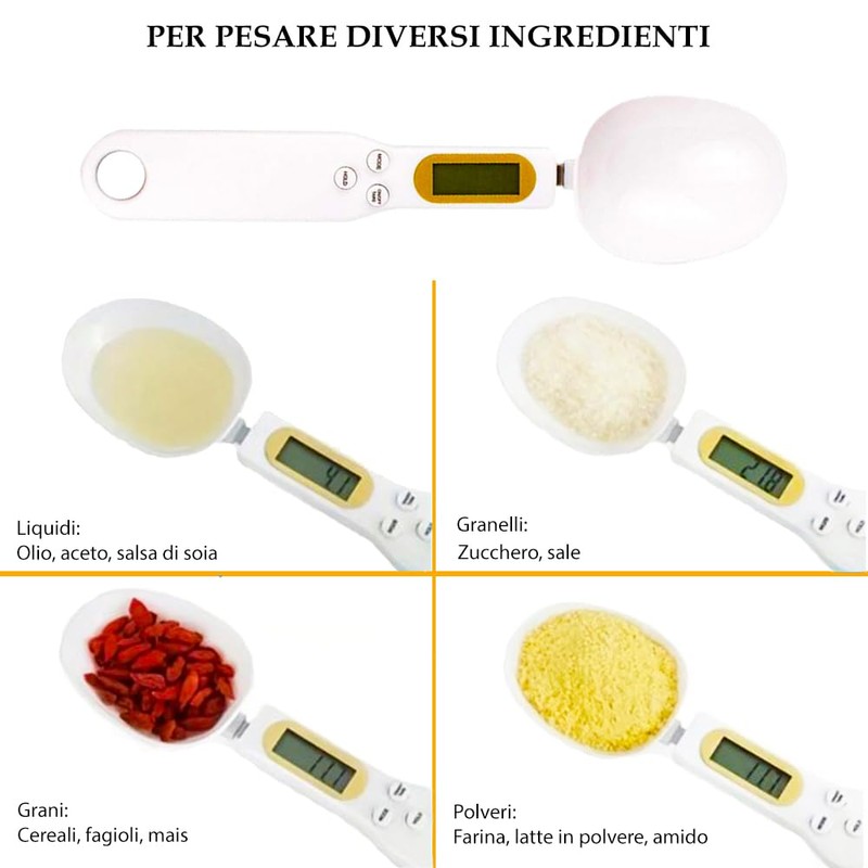 0.1g Digital Food Scales Spoon LCD Display