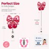 Badge Reel Cute Retractable ID Card Holders with Clip, Pink