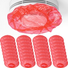 Woanger 80 Pieces Smoke Detector Cover Small Fire Alarm Cover Plastic Fire Alarm Thicken Elastic Paint Covers for Commercial Building or Home Use
